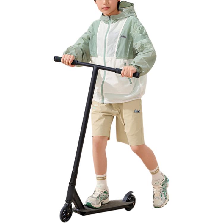 Asics Jacket Urban Trendy 4009 Green Gray Children Aged 3 7 Years Old 332251051044-4009