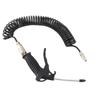 Black Air Duster Gun Pneumatic Wind Blowing Kit Set with Small EU Connector PU Hose