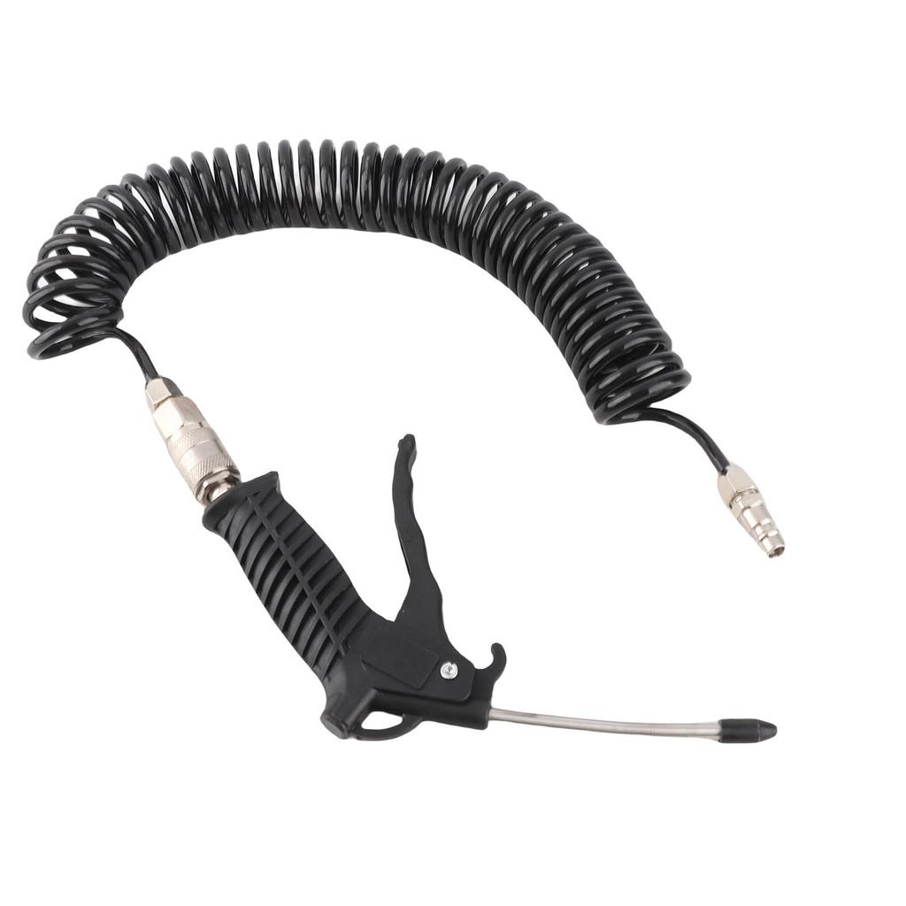 Black Air Duster Gun Pneumatic Wind Blowing Kit Set with Small EU Connector PU Hose