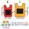 Outdoor Sport Klettball Set 1 Stück Weste mit 5 Stück Ball in zufälliger Farbe Interaktives Laufspiel Requisite Festivalgeschenk Party Souvenir ZYF