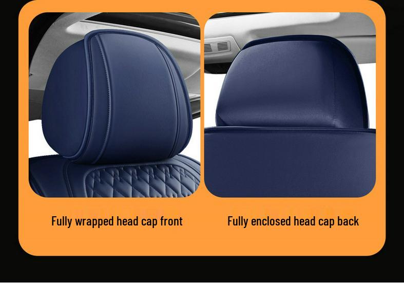 3D Full Surround Leather Car Seat Cushion for Five-Seaters - Universal Fit for All Seasons (Autumn/Winter) - Sedan & Small Car Cover