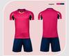 Unisex bedruckter Fußballteam-Trainingsanzug - für Erwachsene & Kinder, kurzärmelig, atmungsaktives Material