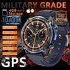 New Outdoor GPS Offline Map Men Smart Watch 1.43-inch AMOLED Corning Gorilla Screen 10ATM Waterproof Bluetooth Call Sport Fitness Smartwatch