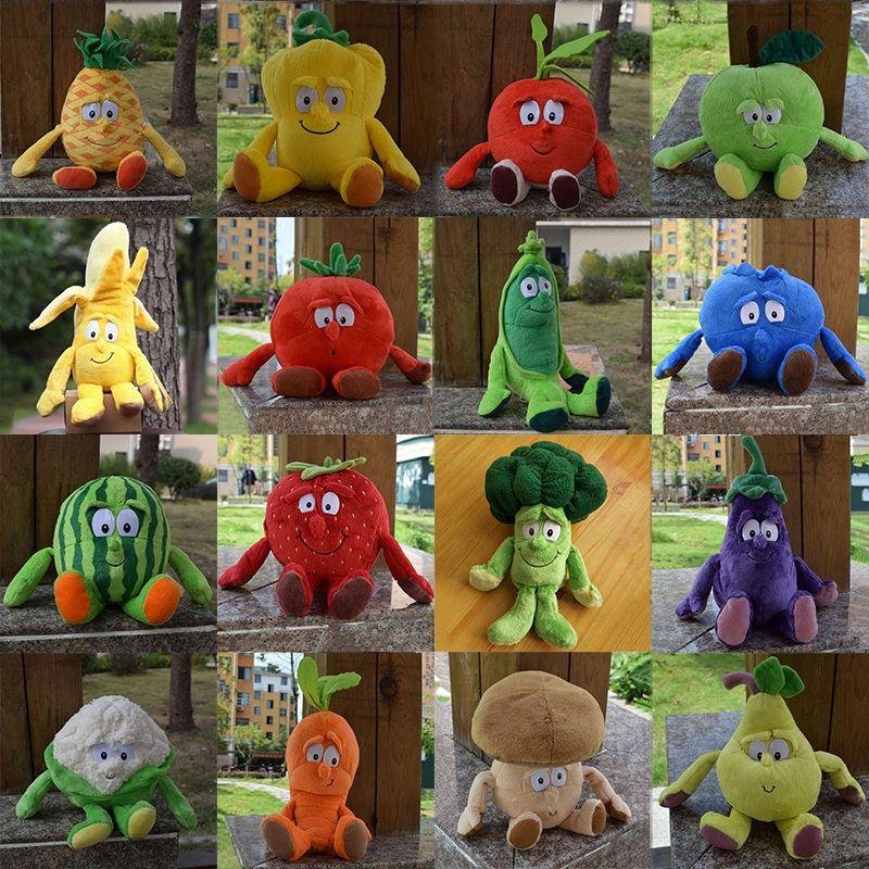 Soft Plush Vegetable Fruit Plants Stuffed Pillow Doll Gift For Kids