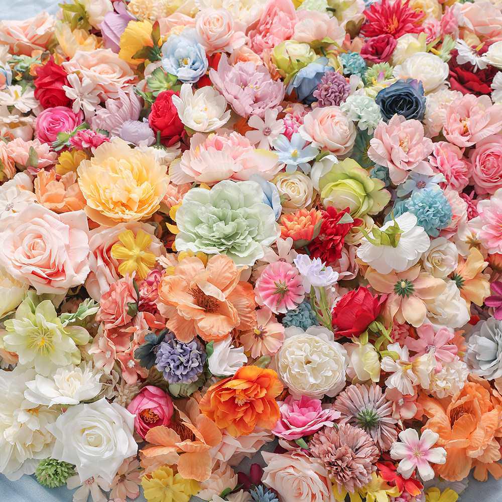 Silk Stock Flower DIY Handmade Wreath Hairpin Hanfu Headdress Kit Random 20 Flowers