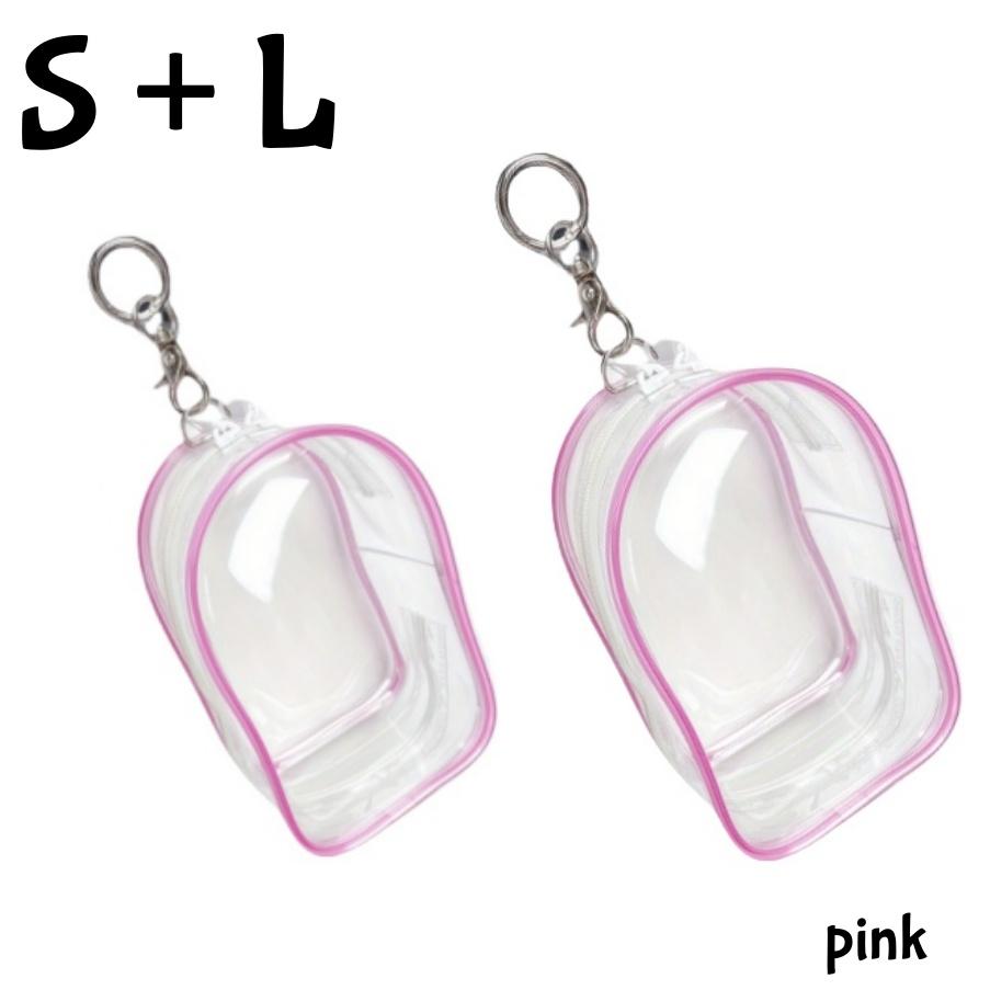2/1 Stück Transparente Puppen-Aufbewahrungstasche für LABUBU Staubdichte Schutzbox Tragbare PVC-Plüschtier-Display-Hülle mit Schlüsselanhänger-Haken