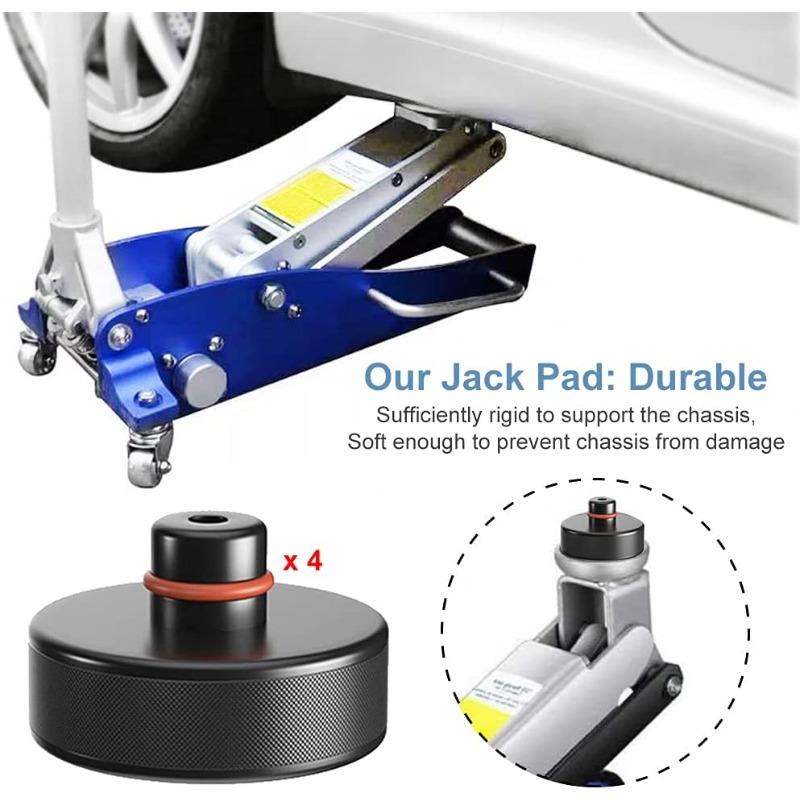 For Tesla Model 3/S/X/Y/Y Juniper 4pcs Lifting Jack Pad Heavy Duty Rubber Lift Pucks Accessories For Tesla Vehicles 2013-2026
