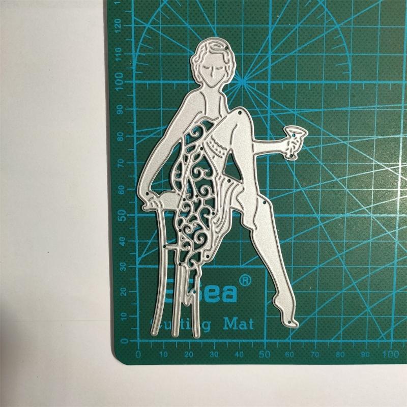 Dancing Girl Metal Cutting Dies Scrapbooking Stencils Die Cuts Card Embossing DIY Album Photo Template Molds Decorations