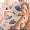 Double Sided Velvet Thickened and Encrypted Winter Quilt Soft and Skin Friendly Lamb Wool Winter Duvet Breathable Single Blanket