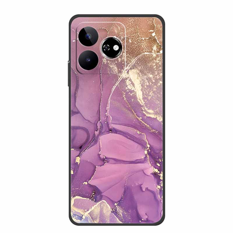 For ZTE Blade V60 Case 6.72" Marble TPU Soft Silicone Back Cover Phone Cases for ZTE Axon 60 4G Protector Cute Mica Painted etui