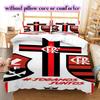 Flamengo football soccer Pattern Bedding,Quilt Set Quilt Cover Pillowcase Home Birthday Gift (1*duvet cover+2*pillowcase,without core)