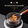 Foldable 304 Stainless Steel Frying Basket & Colander