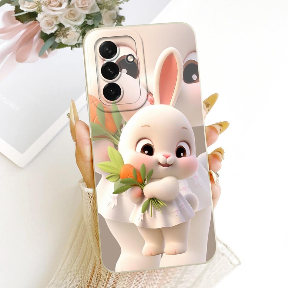 For Samsung Galaxy A56 A36 Cute Cat Flower Cartoon Phone Case For Samsung A36 A56 5G Shockproof Soft Silicone Covers Bumpers