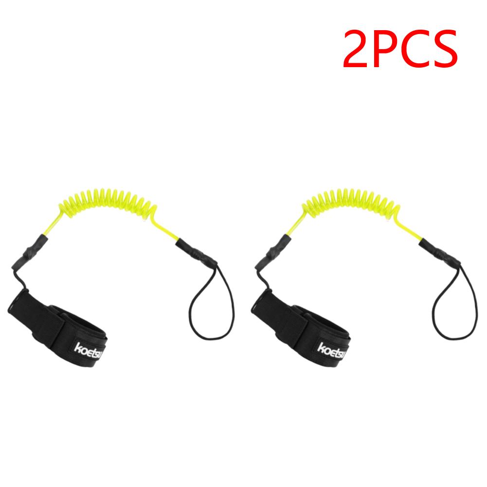 Coiled Bodyboarding Leash TPU Material Strong Cord Stand UP Paddle Board Leg Rope Stretchable for Fishing Tools Rods Strap