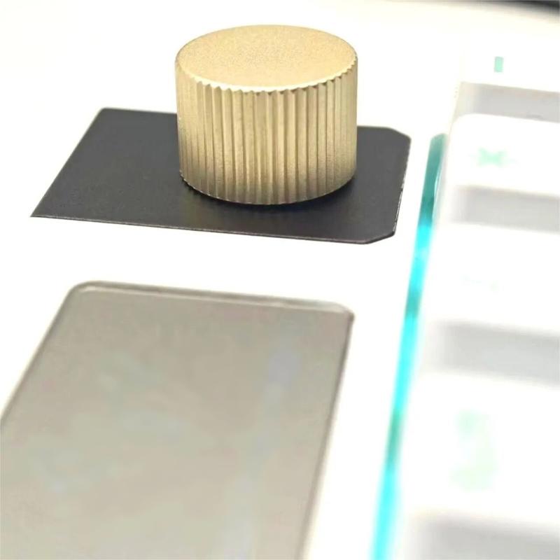 Metal Rotary Knob for D Shaft Half Shaft Mechanical Keyboards Ergonomic Aluminum Construction Tactiled Adjustment