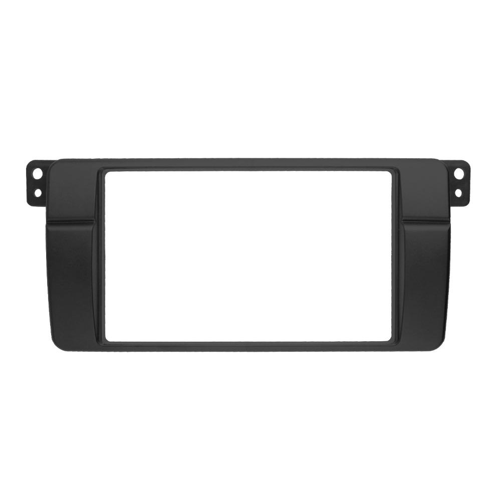 180*105mm Opening Double Din Fascia for BMW 3 Series E46 Radio DVD Stereo Panel Dash Trim Kit GPS Refitting Installation Frame