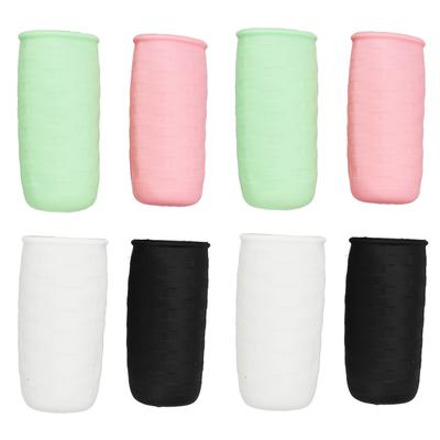 8 pièces Voyage Anti-Fuite Manchon Élastique Housse de Bouteille Doux Silicone Housses de Toilette pour Gel Douche