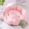 Closed Warm Flower Pet Bed For Cat Dog All Season Use