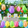 50x32cm Påskdekoration Jätteägg PVC Uppblåsbar Boll Utomhus Trädgård Hängande Prydnad Ballong Fest Påskägg Dekorationer För Gård