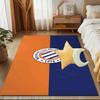 Montpellier Sc Crest Rug for Living Room, Game Rooms, Office, Bedroom, Office Floor Mat Playful Design, fan gifts Christmas decor