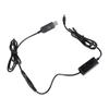 1m Long USB 5V to DC12V Power Converter Cable Wire, Voltage Step Up Adapter Cord Line with 5.5x2.1mm Output Black