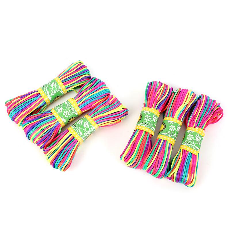 Gradient Five-Color DIY Chinese Knot Rope