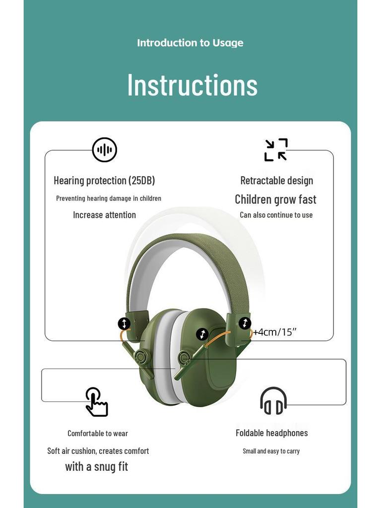 Children's CE-Certified Noise Cancelling Ear Muffs: Headphones for Sleep, Entertainment, Drumming, and Soundproofing.