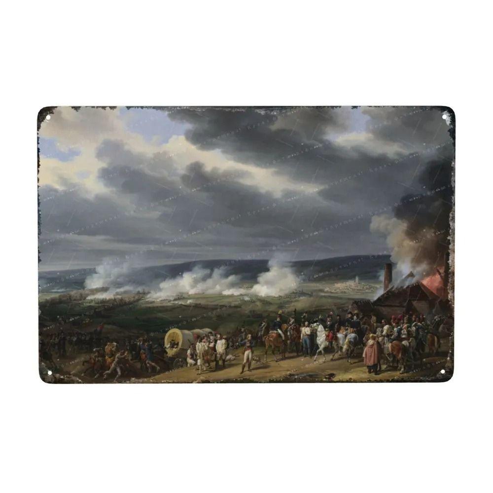 Oil Painting Style Retro Characters Landscapes Metal Tin Sign Wall Poster