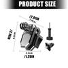 Aluminum Alloy Motorcycle Camera Mount With AntiVibration Windshield Clamp Mounts Compatibility for Action 5Pro/4/3