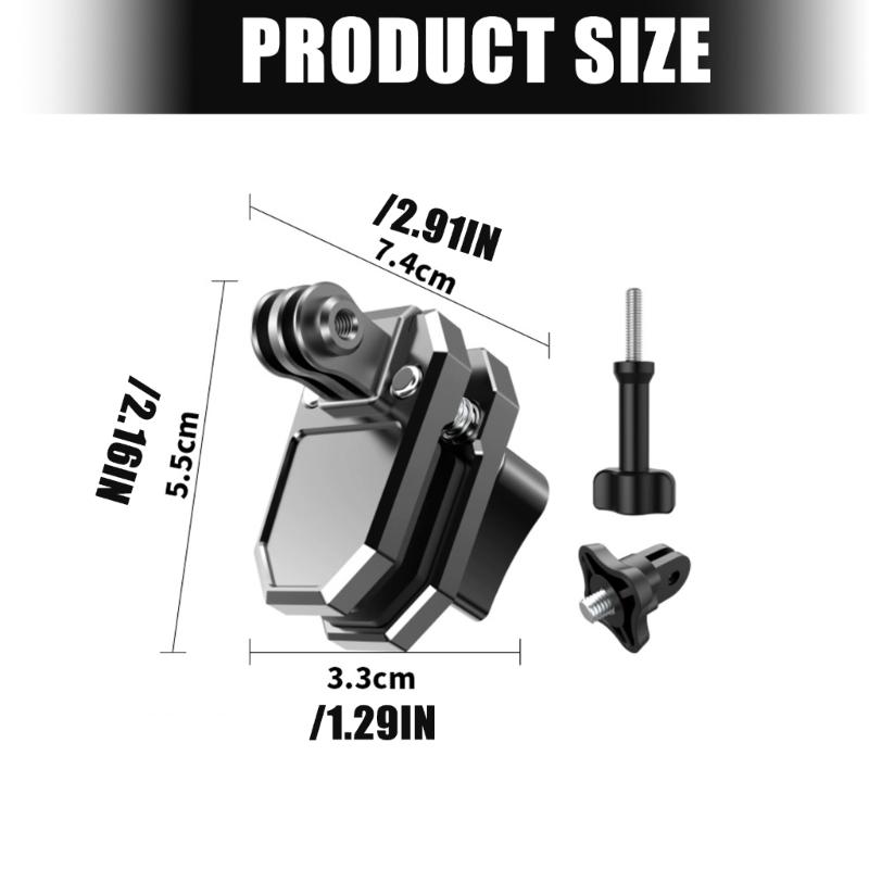 Aluminum Alloy Motorcycle Camera Mount With AntiVibration Windshield Clamp Mounts Compatibility for Action 5Pro/4/3