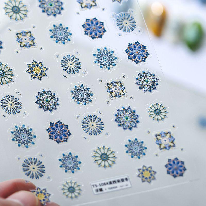 

New Craft Adhesive Decorative Pattern Nail Sticker TS-1064 Bohemia Winter (stereo)