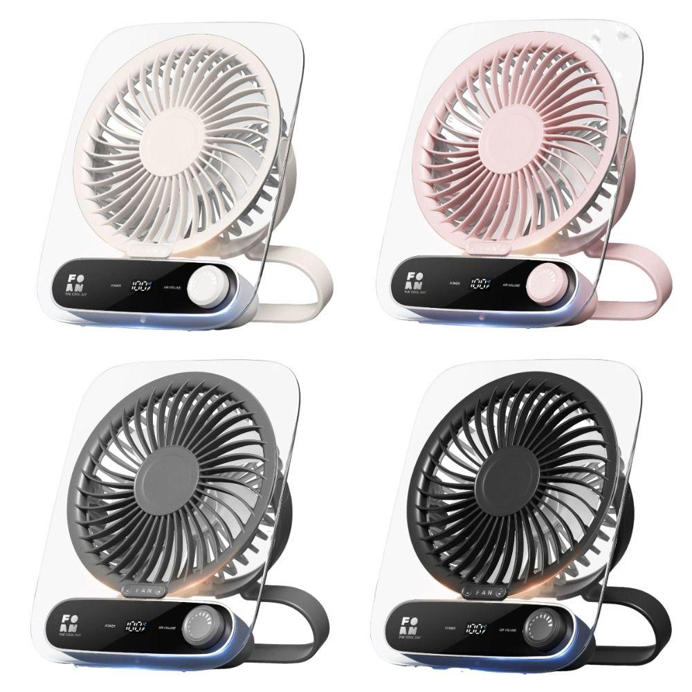 Speeds Adjustable USB Desk Fan Ultra-Quiet Mini Electric Fan Small Air Circulator  Home Office