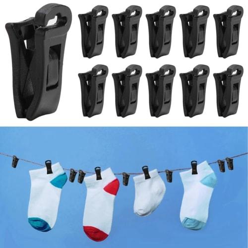 FRGMNT 50-Piece Multi-Purpose Sock Clips for Washing Machines and Dryers