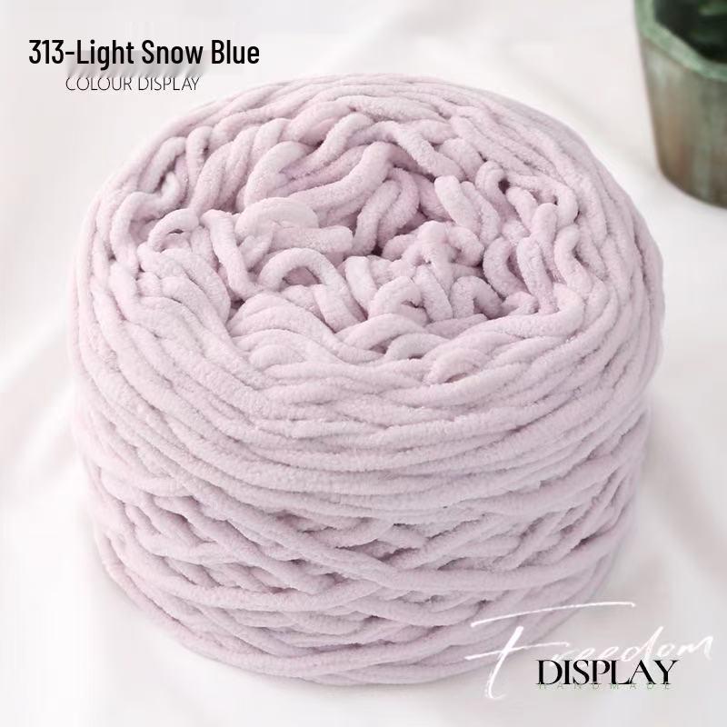 New 3.8 Liang Colored Ice Yarn: Thick Single-Strand for Crochet - Ideal for Shoes, Slippers, Scarves, and Seat Cushions.