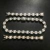 Rhinestone Coffee Bean Cuban Thick Chain Hip Hop Necklace Alloy Craft Minimalist Element Unisex Street Shooting Fashion Jewelry