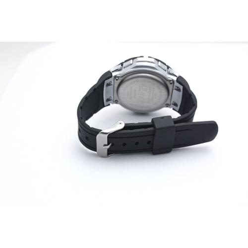 Arias Men's Solar Digital Watch with Dash Function, Waterproof, Multi-Function, Urethane Strap, AD06717-SOL-9, Black