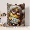 1Pc Christmas Minions Celebration Blanket Soft And Comfortable Casual Warm Camping Travel Christmas Halloween Gift M91746
