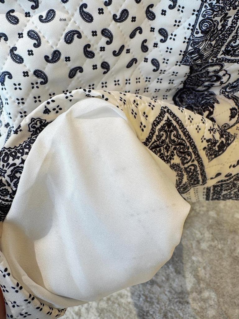 Louvre Winter Japanese Retro Paisley Patchwork Elastic Waist Long Skirt for Women