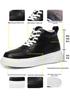 Invisible Height-Boosting 6CM Trendy Unisex Korean Style High-Top Sneakers for Students