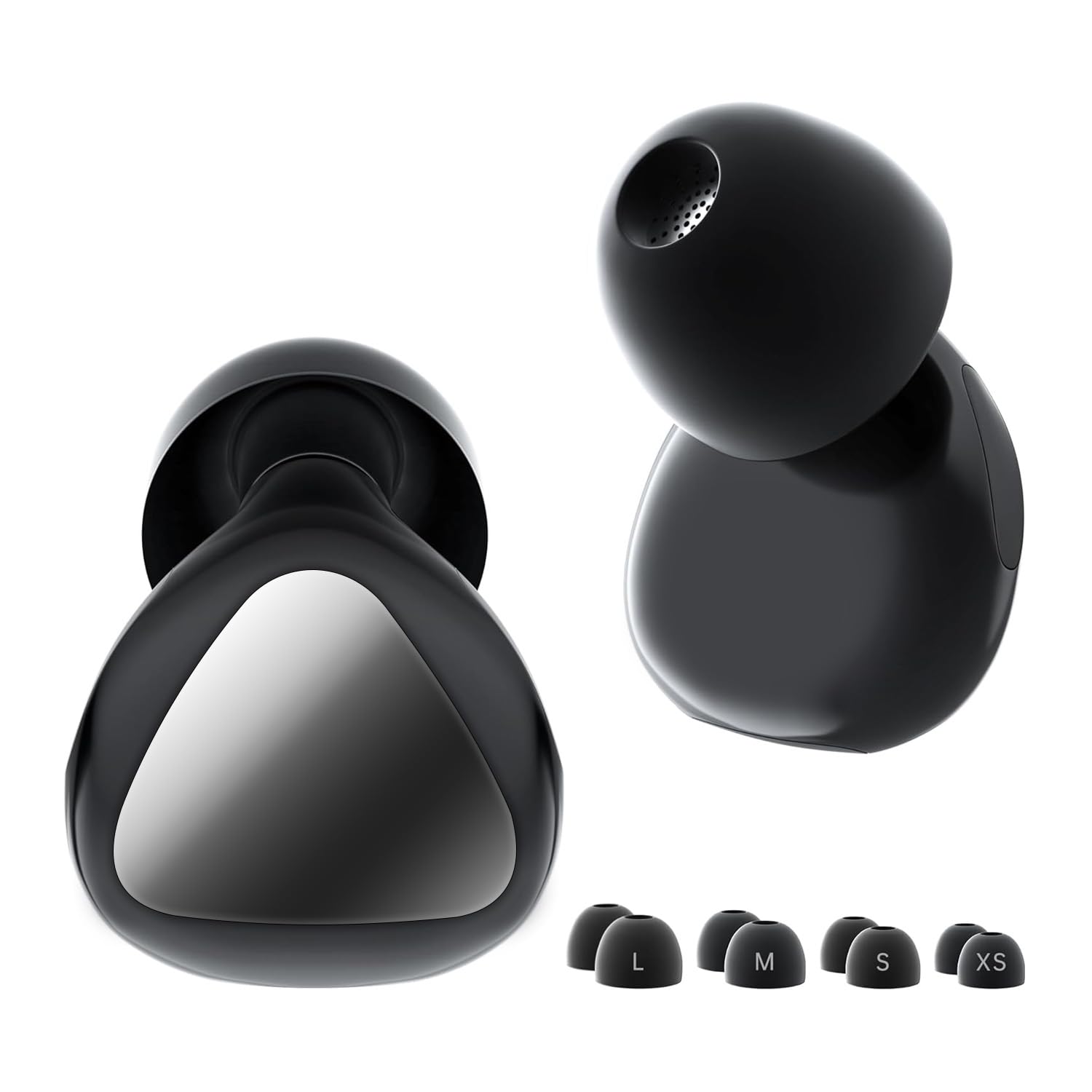 

Bizzico Supervised by Sleep Noise Cancelling Eartips for Complete Sound Reduction of Hearing Protection for Live and Washable and 4 Sizes Storage чёрный