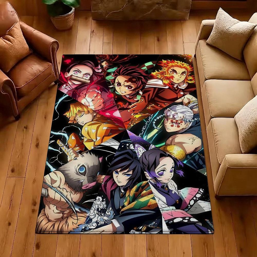 Demon Slayer Guardians Humanity Patterned Rug Allseason Carpet For Bedroom Kitchen Bathroom Home Decor Memorial Gift