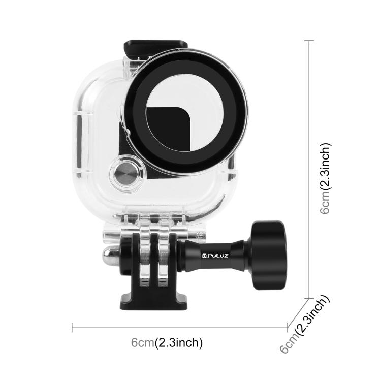 For Insta360 GO Ultra PULUZ 50m Waterproof Case Thumb Main Body Camera Dive Housing Cover (Transparent)