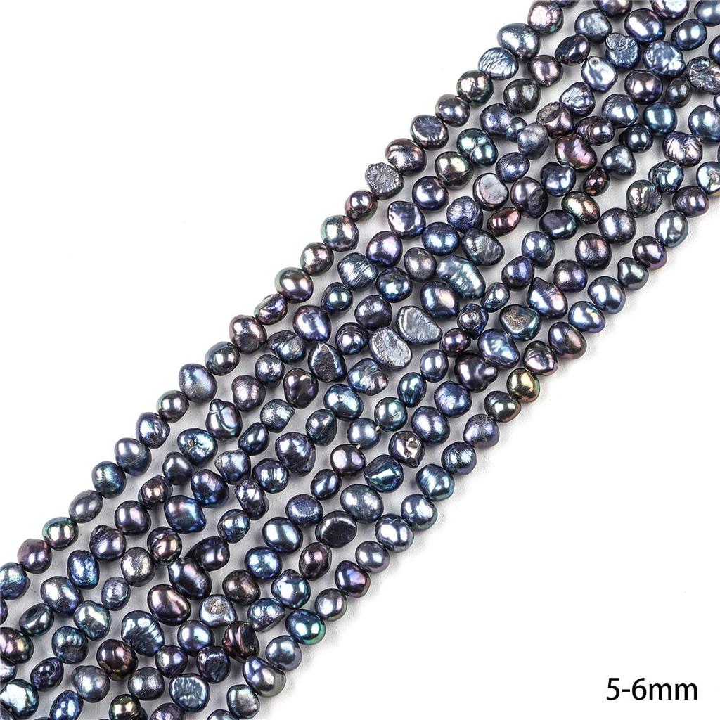 45-65Pcs Natural Freshwater Black Pearls Beads For DIY Necklace Bracelet Earrings Jewelry Making