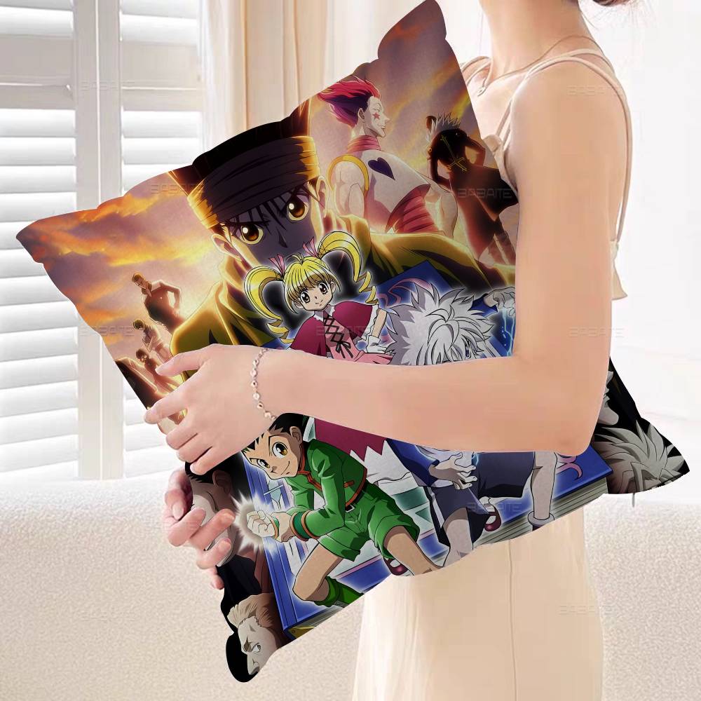 Anime Hunter X Hunter Personalized Pillow Cover Kids Bedroom Wild Party Decor Pillowcase kid Birthday shower Gift