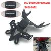 Motorcycle For Honda CB650R CBR650R CB CBR 650R 650 R - With LED Light License Plate Holder Tail Tidy Accessories