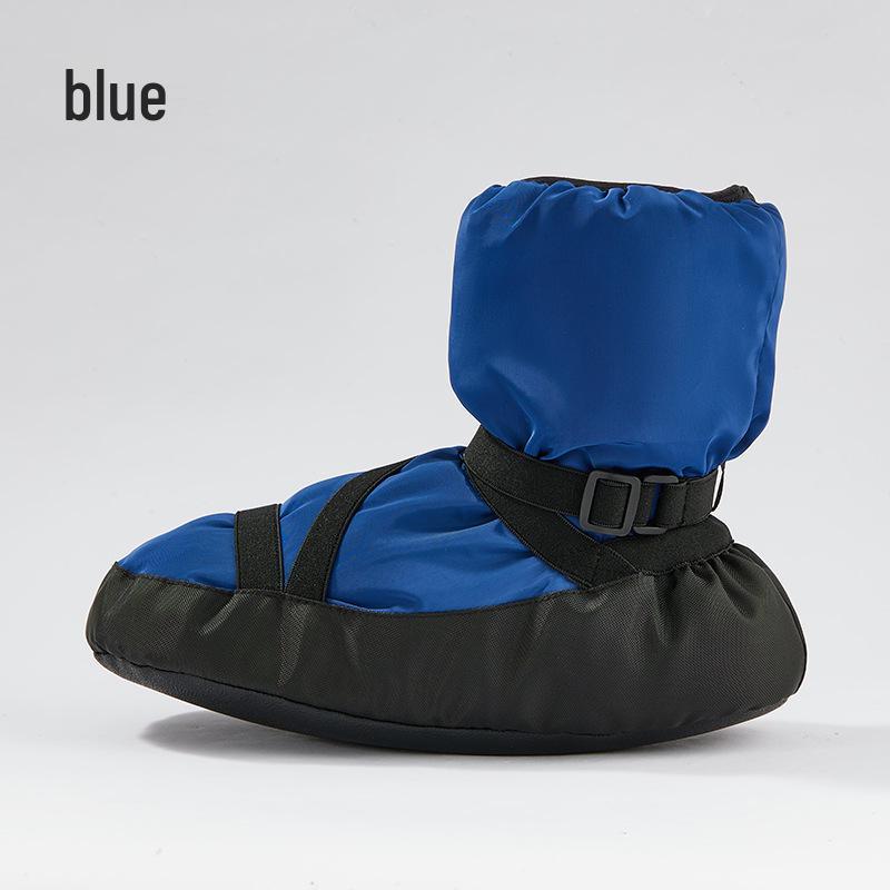 Cozy Velvet-Lined Strappy Ballet Practice Shoes