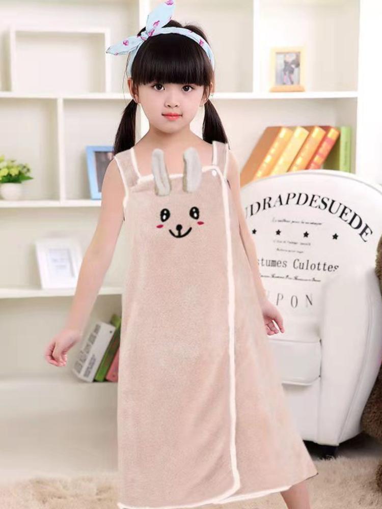 

Softer and Absorbent Cartoon Coral Fleece Infant Towels Blanket Summer Wearable Kids Girl Bath Towel Bathrobe 130*80cm 80x130cm хакі