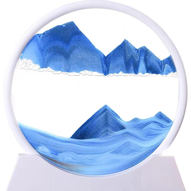 Flowing Sand Hourglass Decor: Luxury Living Room & Office Desktop Gift