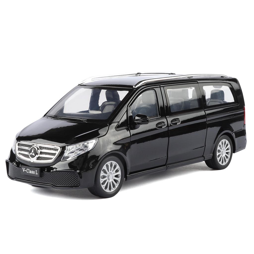 1/24 Benz V260L MPV Alloy Metal Diecast Model Car Home Trendy Ornaments and Computer Desktop Decoration High Simulation Vehicles