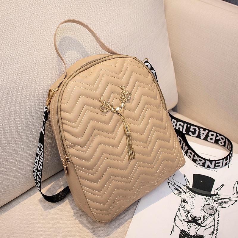 Backpack Versatile Fashion Niche Textured Women's Bag Large Capacity Mobile Phone Makeup Backpack